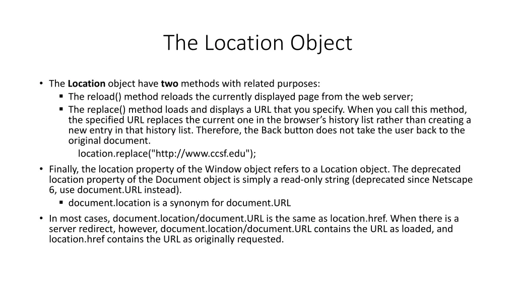 the location object 1