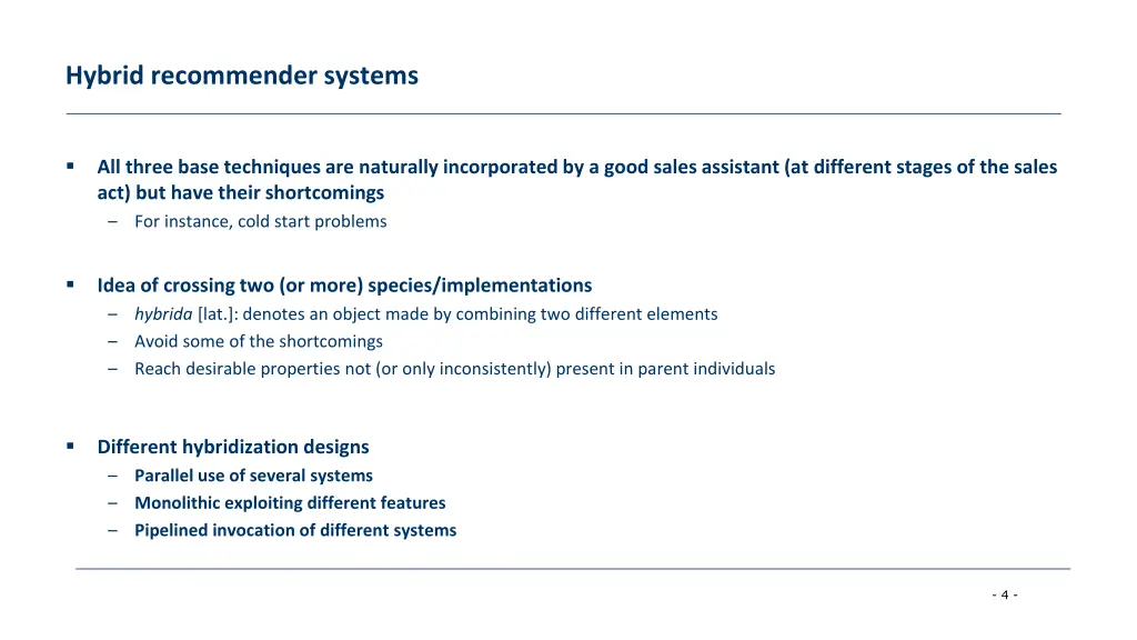 hybrid recommender systems 1