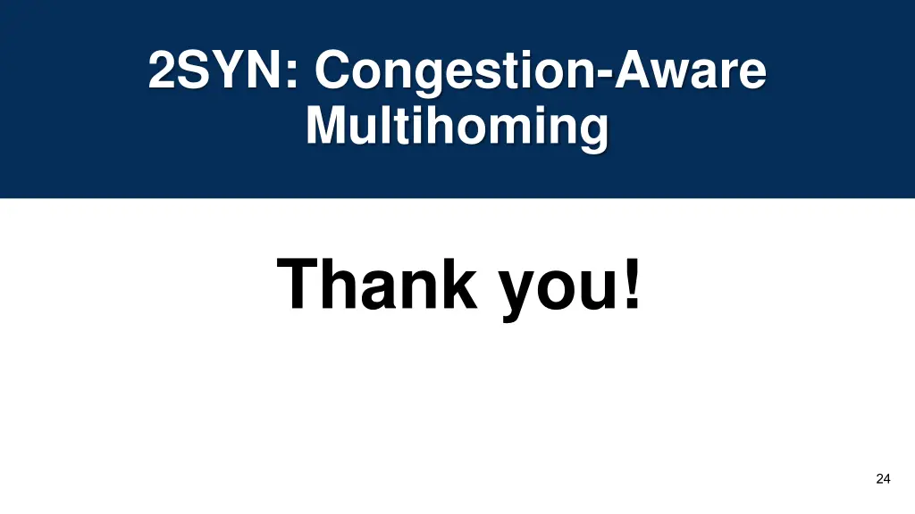 2syn congestion aware multihoming 1