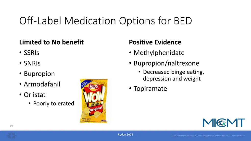 off label medication options for bed