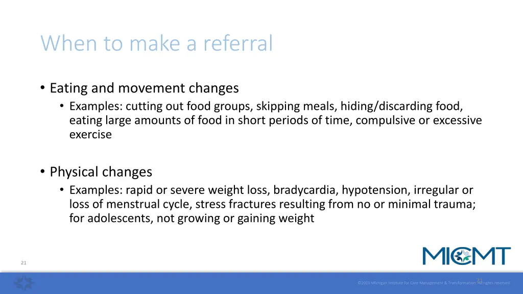 when to make a referral
