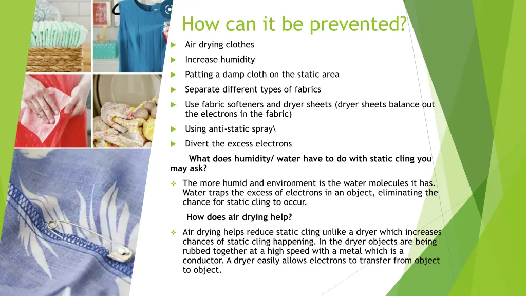how can it be prevented air drying clothes