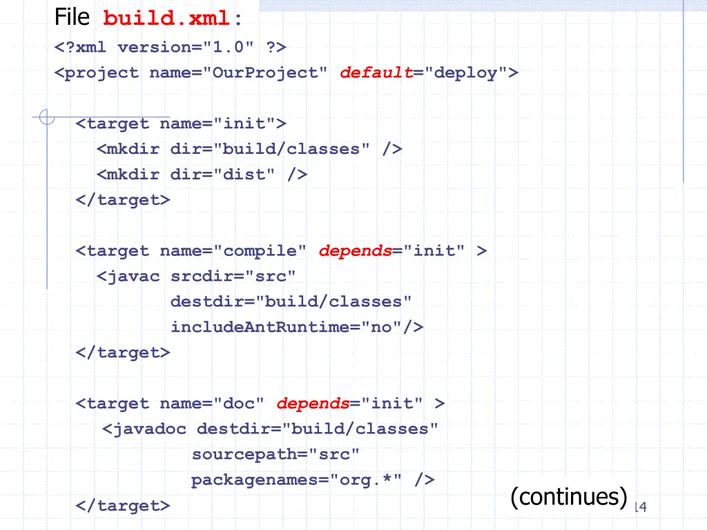 file build xml