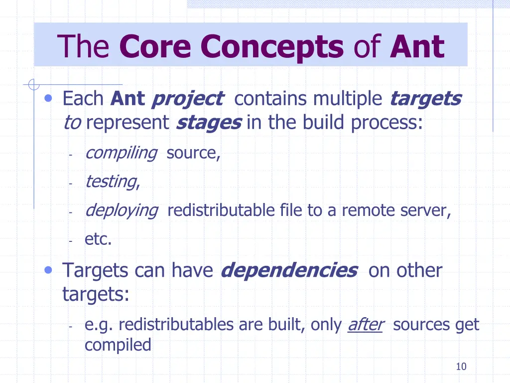 the core concepts of ant 2