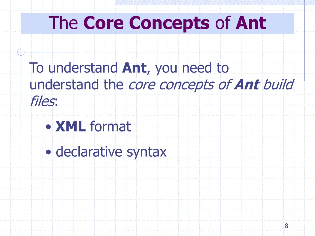 the core concepts of ant