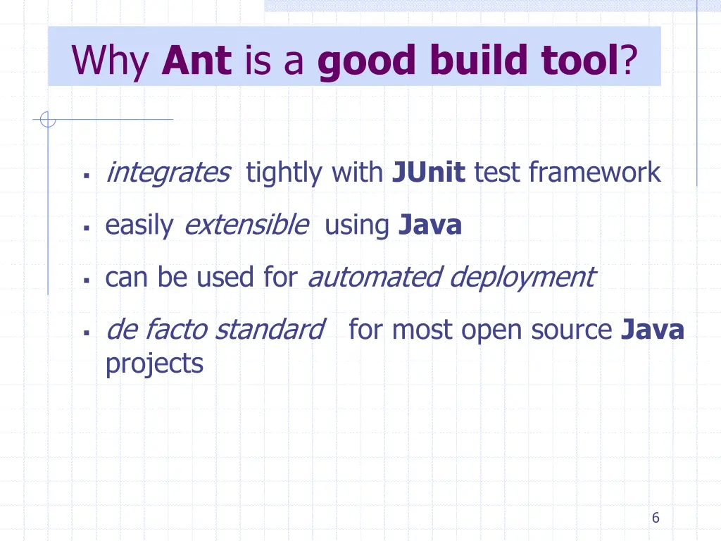 why ant is a good build tool 1