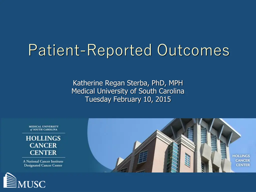 patient reported outcomes