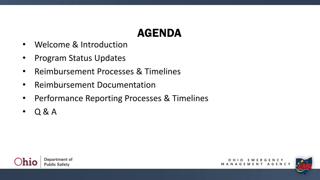 agenda