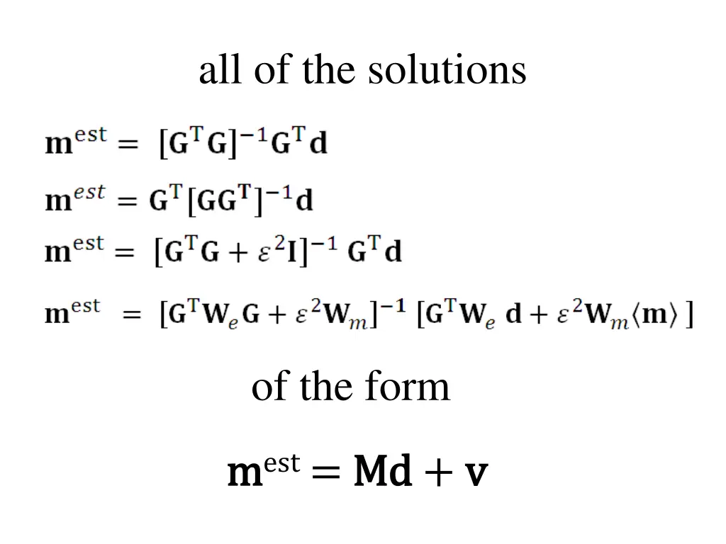 all of the solutions
