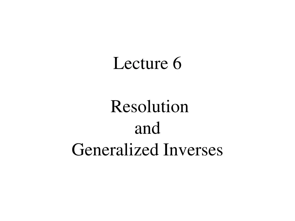 lecture 6