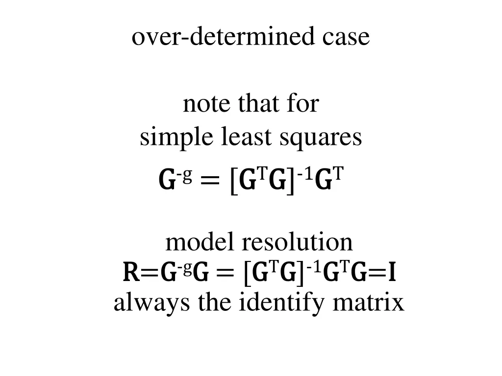 over determined case