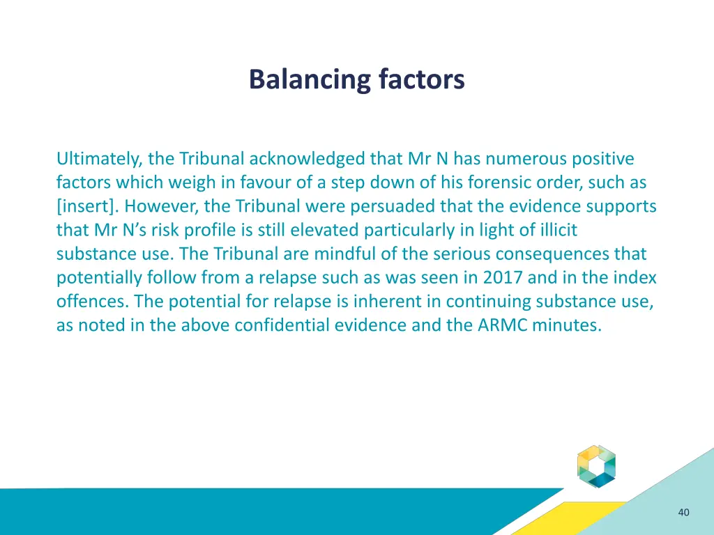 balancing factors