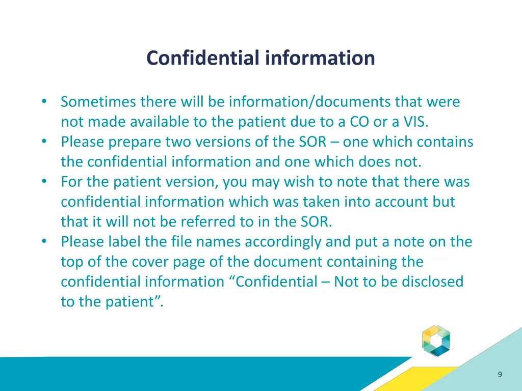 confidential information