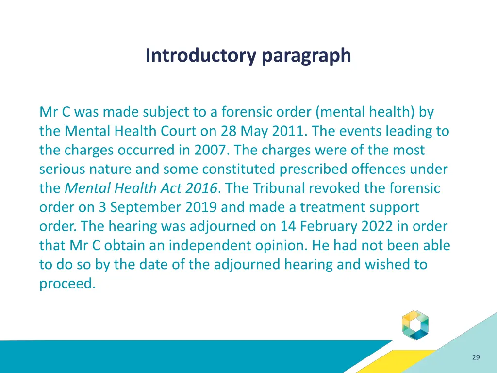 introductory paragraph