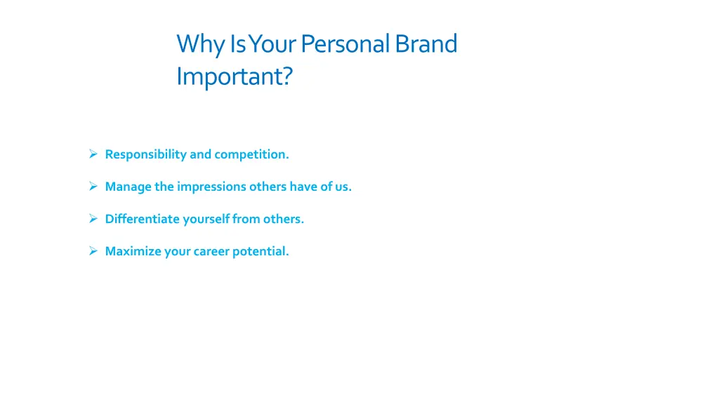 why is your personal brand important