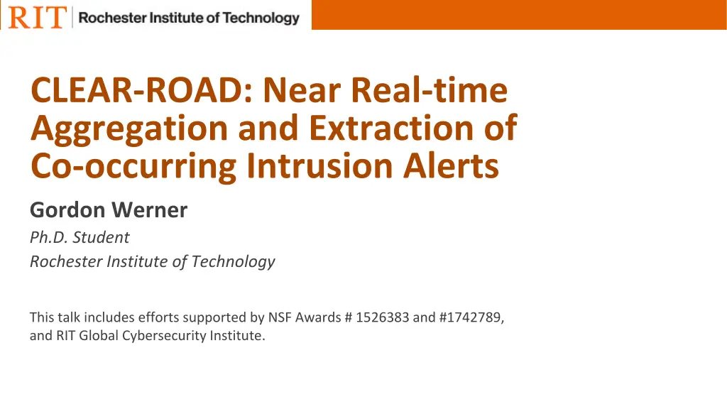 clear road near real time aggregation