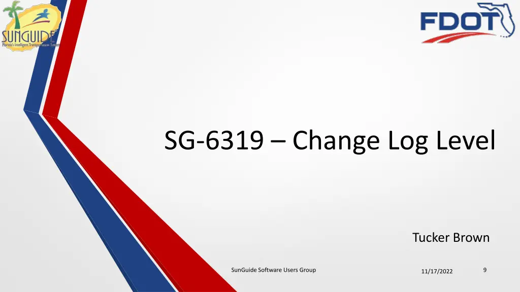 sg 6319 change log level