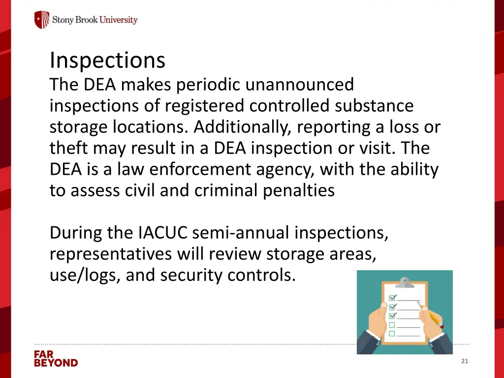 inspections the dea makes periodic unannounced