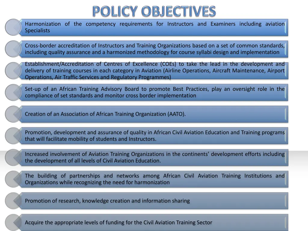 harmonization of the competency requirements