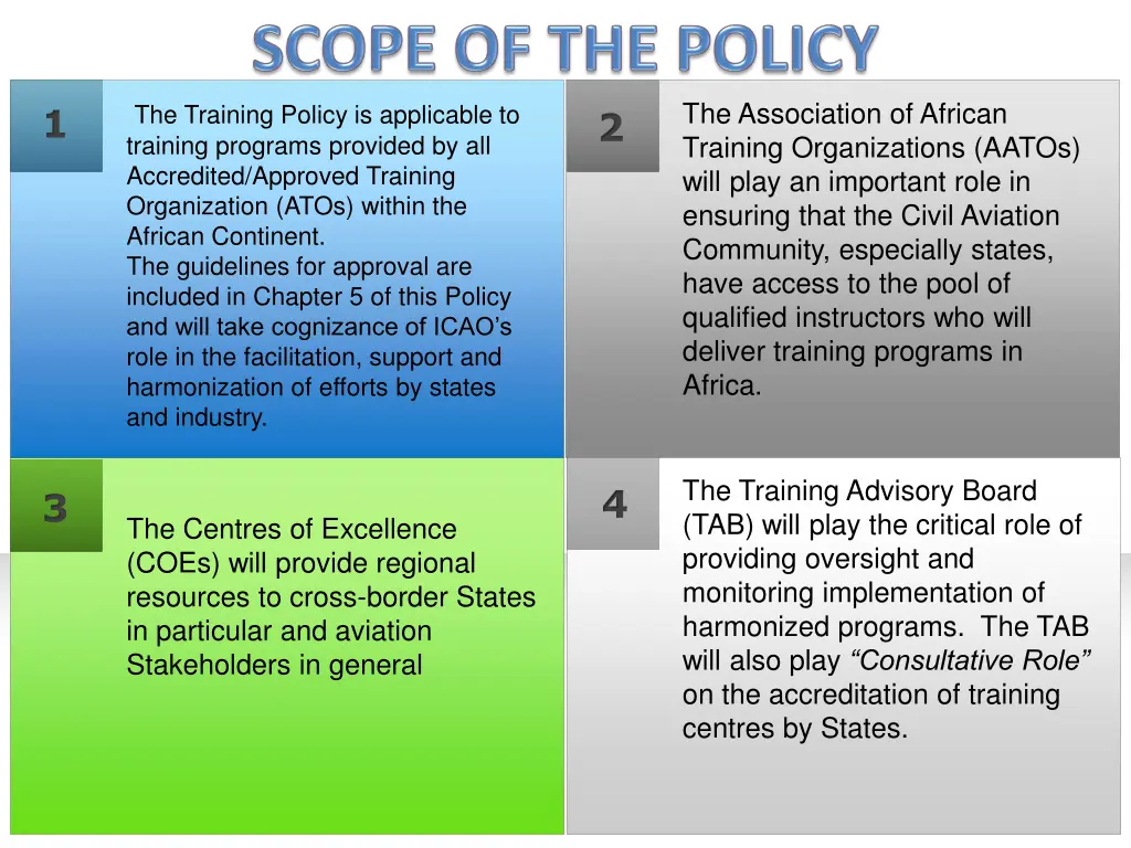 the association of african training organizations