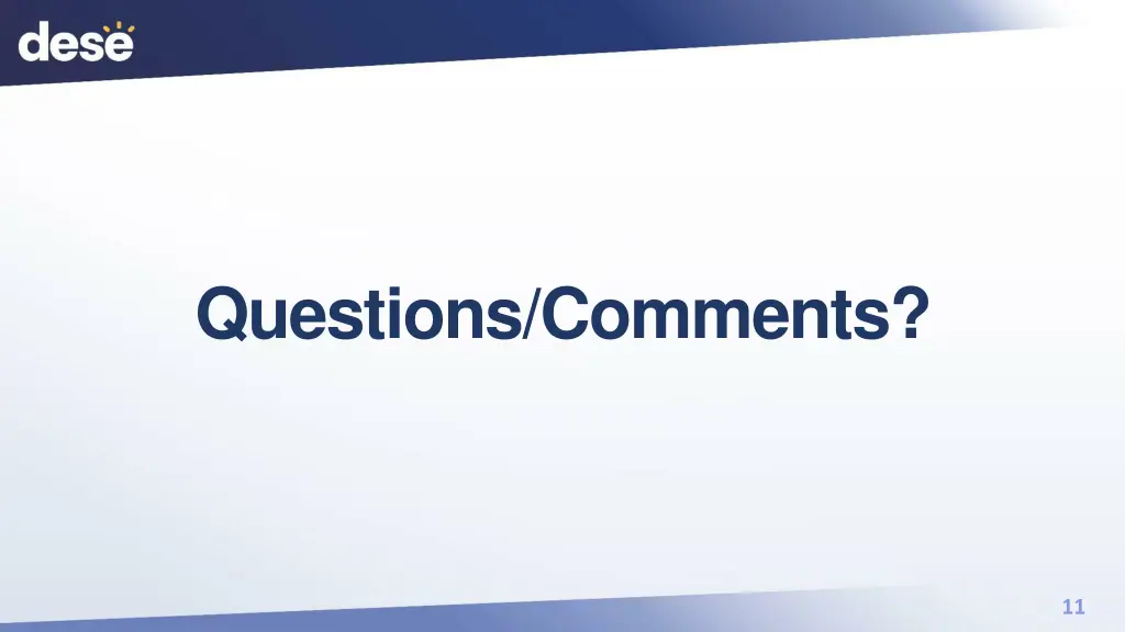 questions comments
