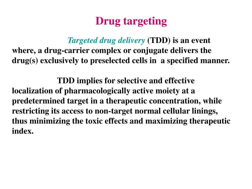 drug targeting