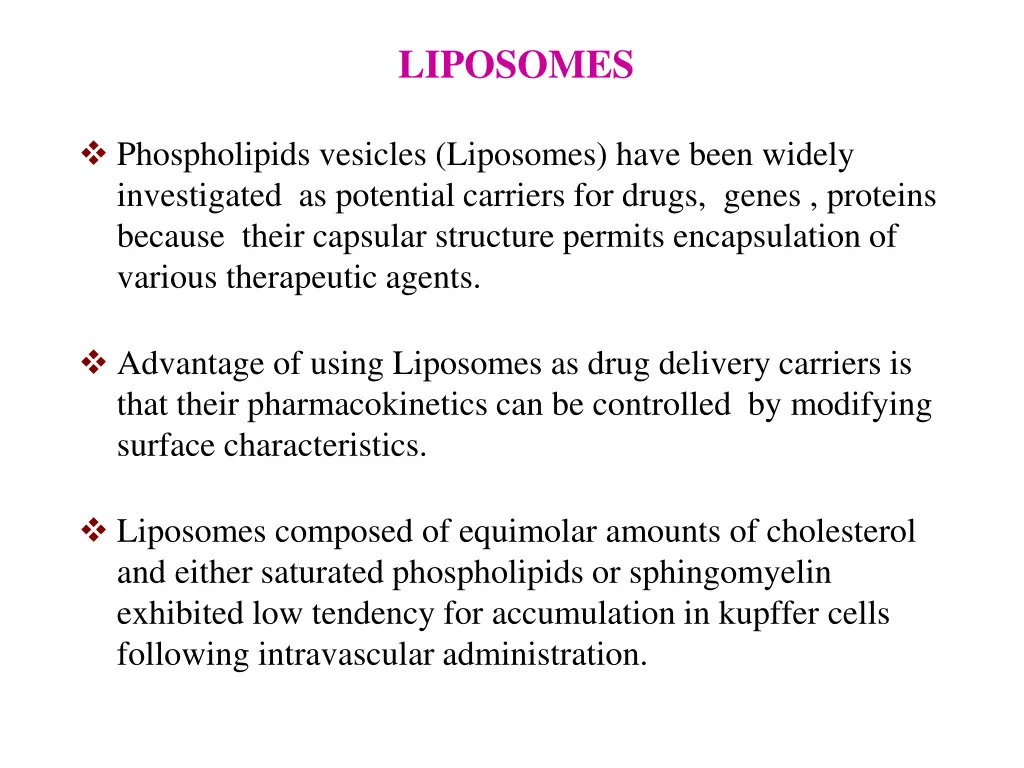 liposomes
