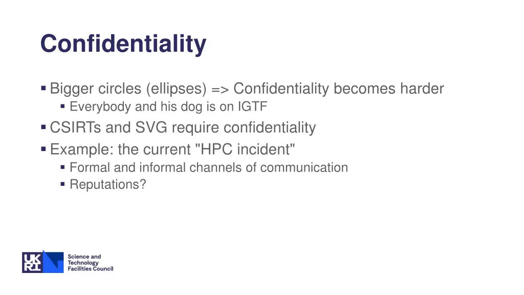 confidentiality