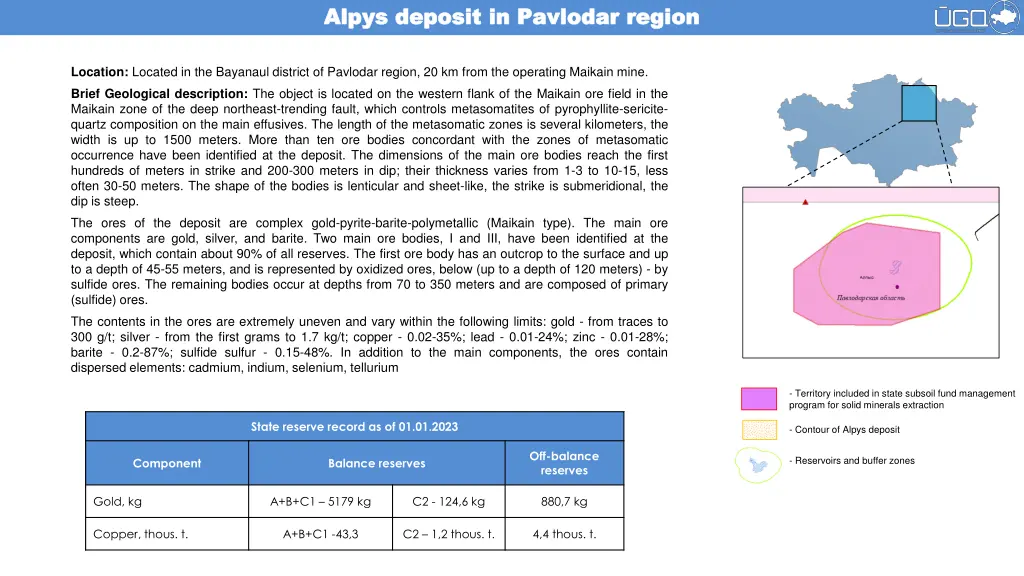 alpys deposit in pavlodar region alpys deposit