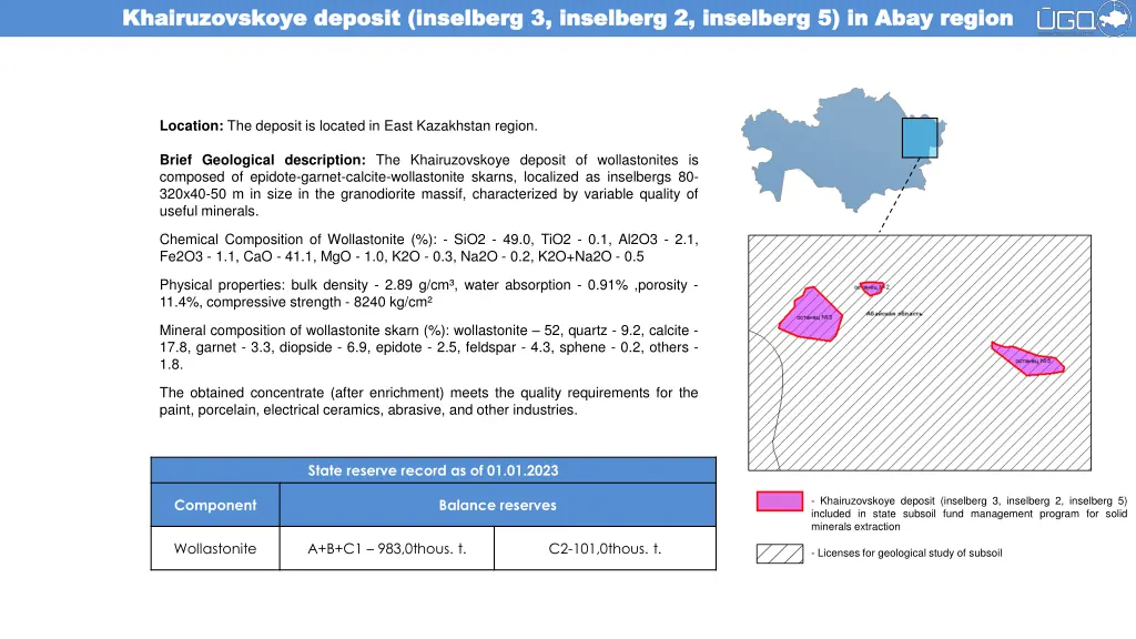 khairuzovskoye khairuzovskoye deposit inselberg