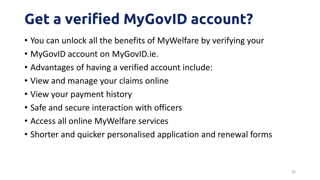 get a verified mygovid account