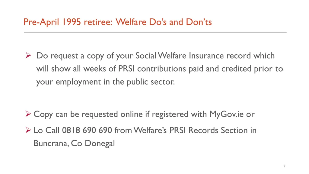pre april 1995 retiree welfare do s and don ts 1