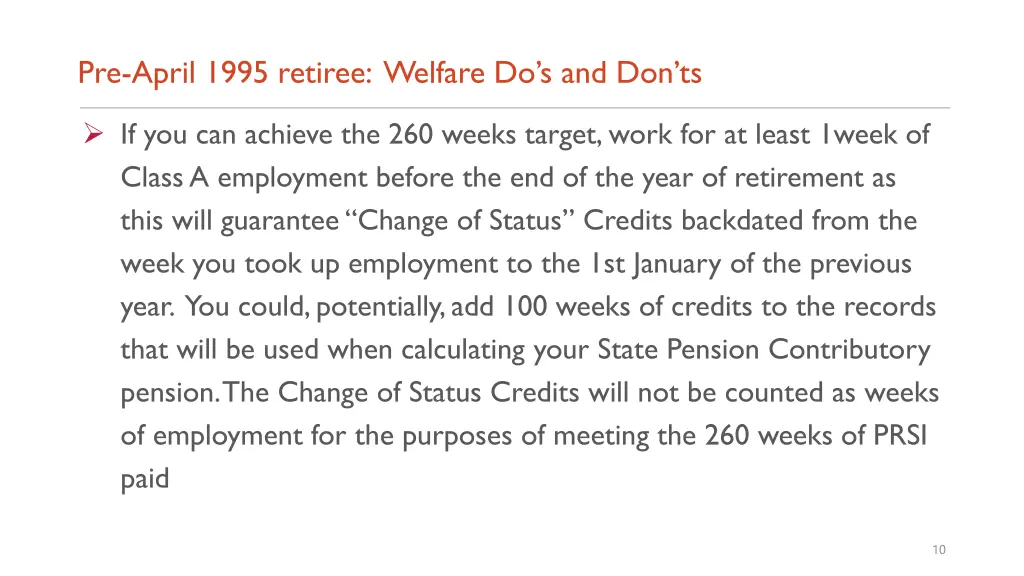 pre april 1995 retiree welfare do s and don ts 4