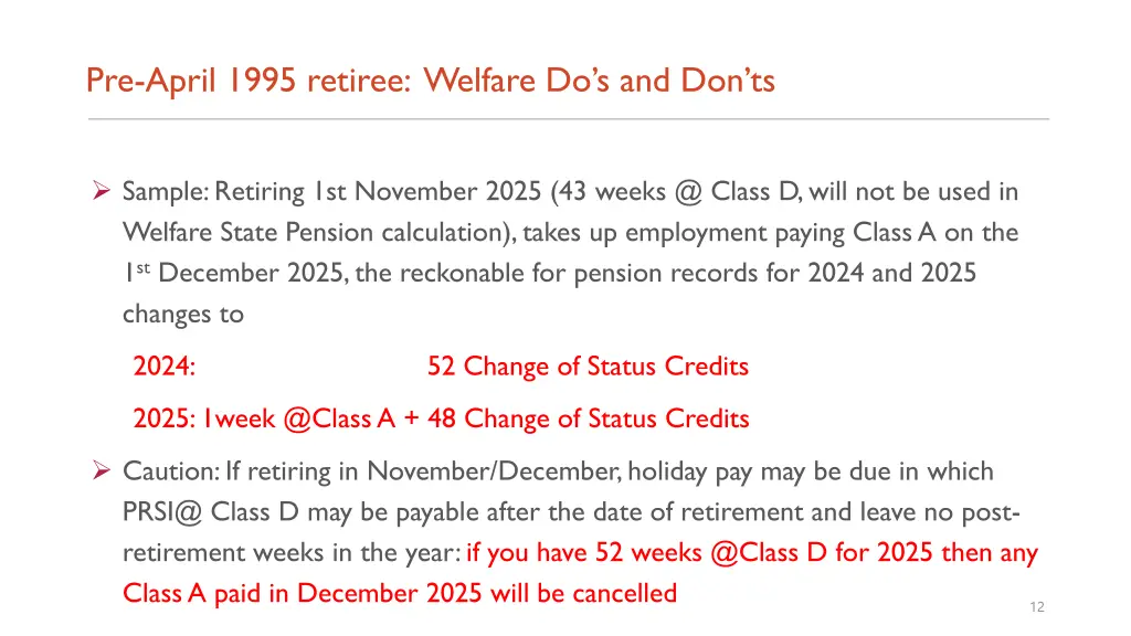 pre april 1995 retiree welfare do s and don ts 6