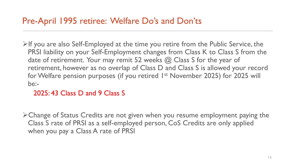 pre april 1995 retiree welfare do s and don ts 7