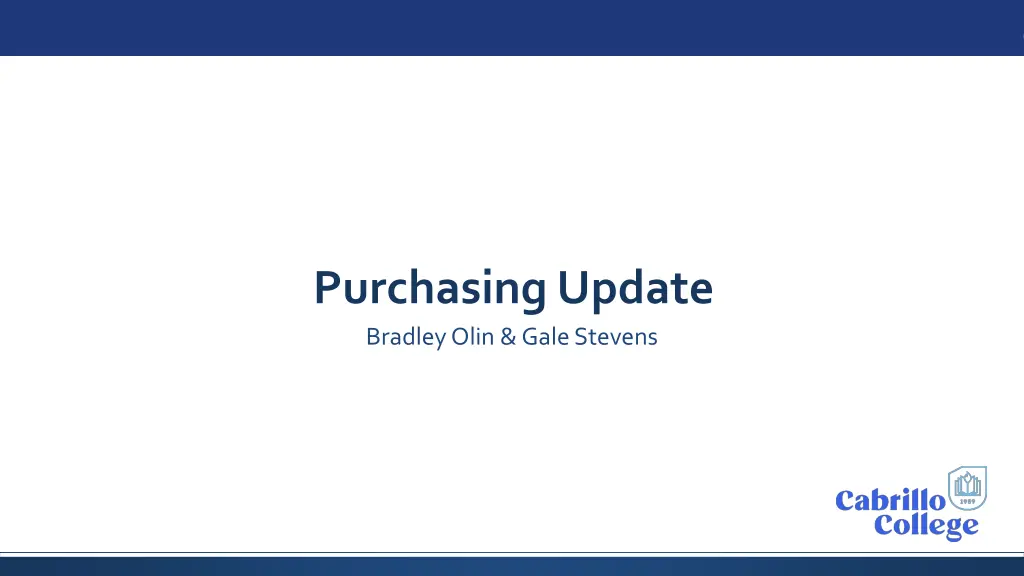 purchasing update bradley olin gale stevens