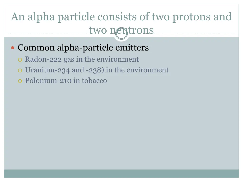 an alpha particle consists of two protons