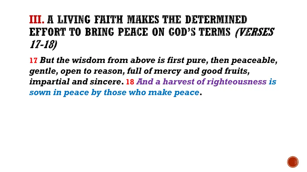 iii a living faith makes the determined effort 1