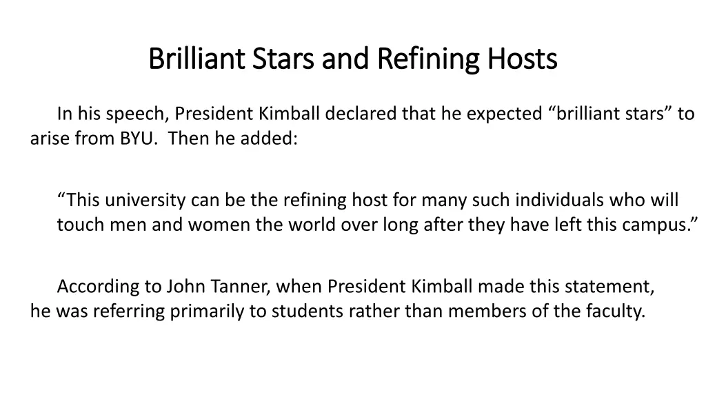 brilliant stars and refining hosts brilliant