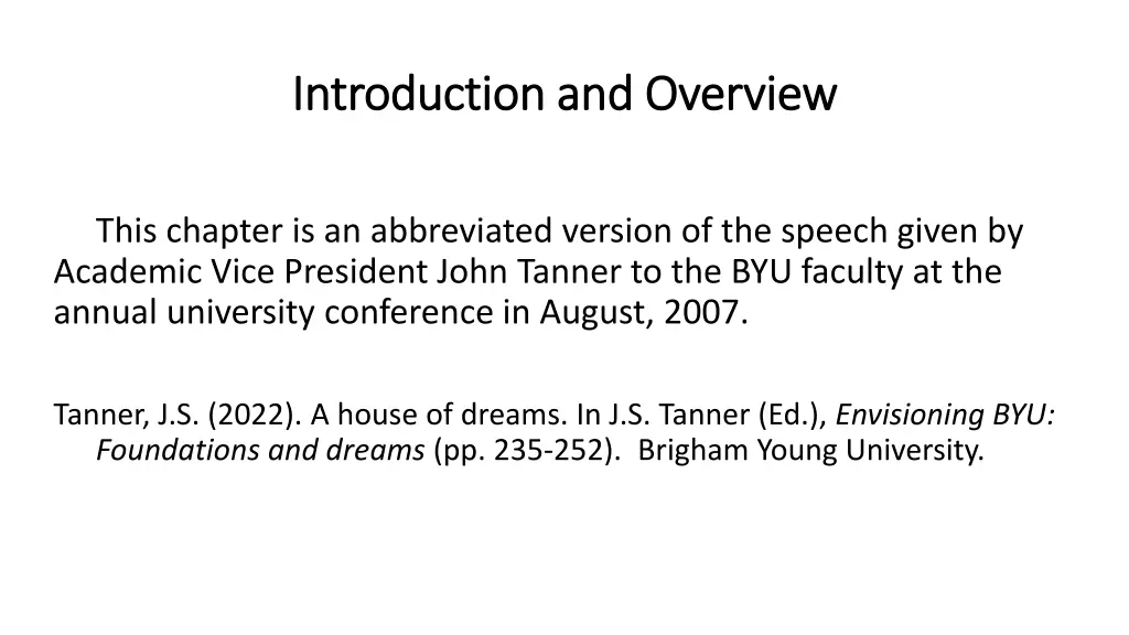 introduction and overview introduction
