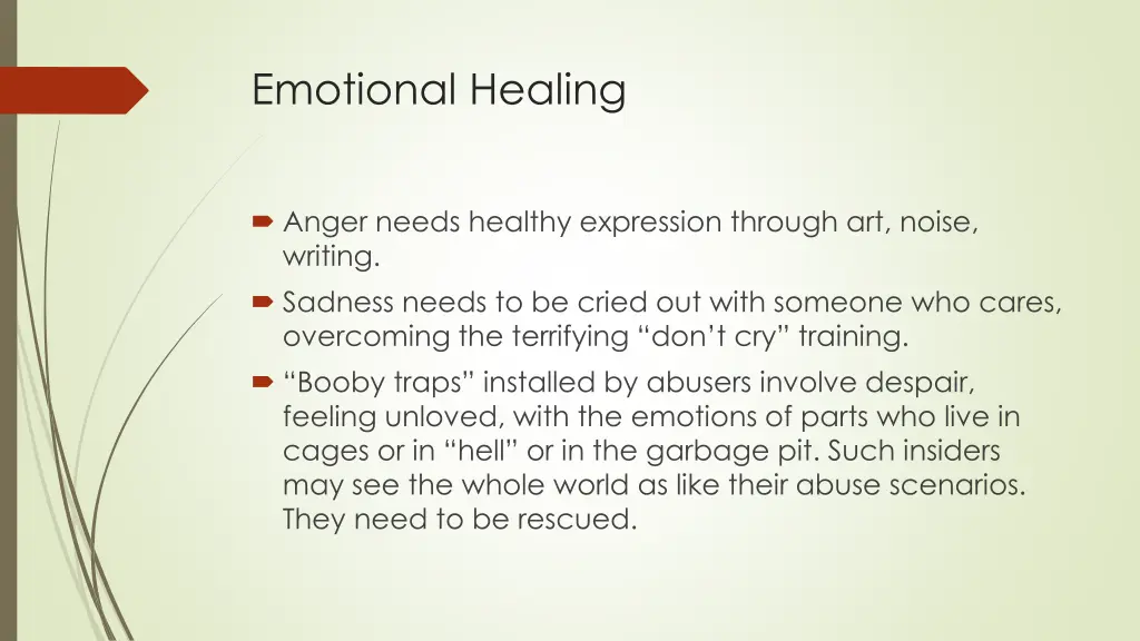 emotional healing