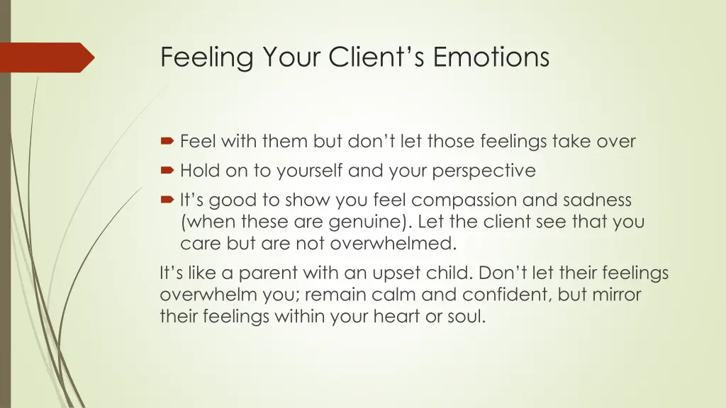 feeling your client s emotions