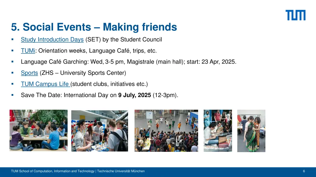 5 social events making friends study introduction