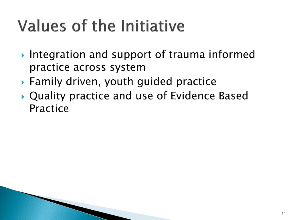 integration and support of trauma informed
