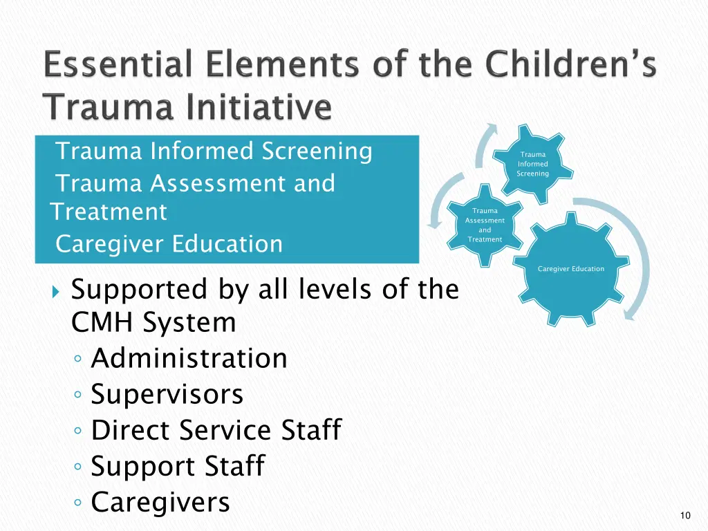 trauma informed screening trauma assessment