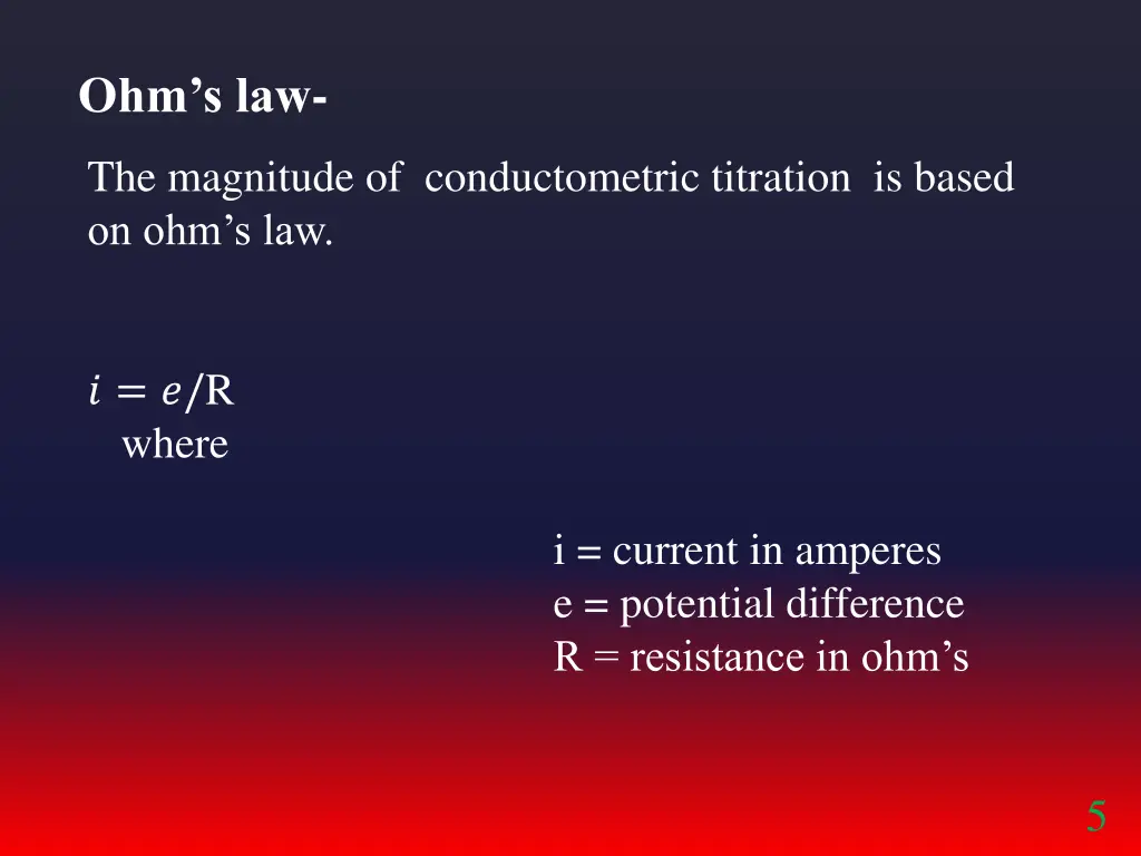ohm s law