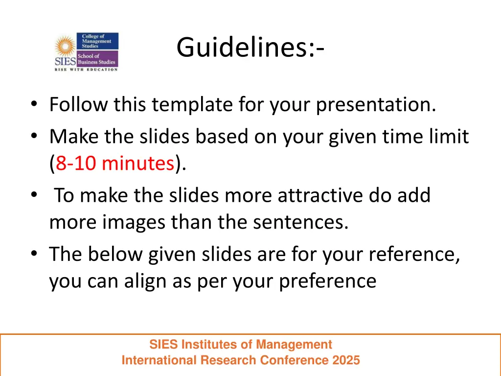 guidelines