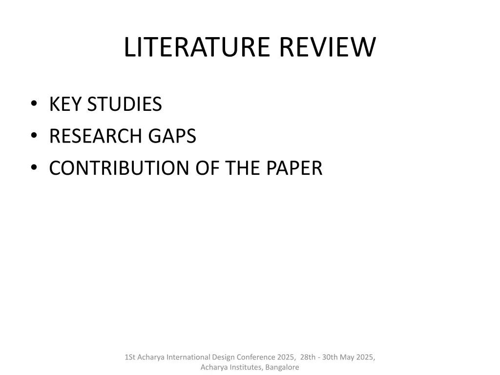 literature review