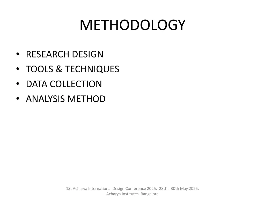 methodology