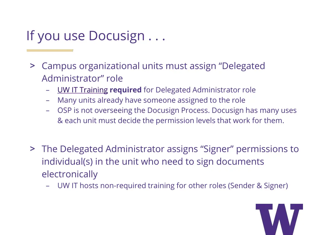 if you use docusign